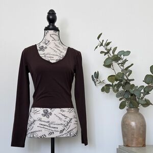 Lululemon Align Long-sleeve Top in Dark Brown - Size 10